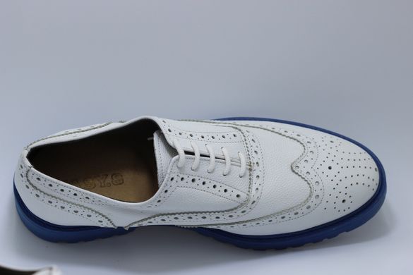 Туфлі чоловічі броги prodotto Italia 0744м 28.5 см 42 р білий 0744