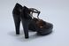 Женские босоножки на каблуке Carmens 38 р 25 см черные 8088